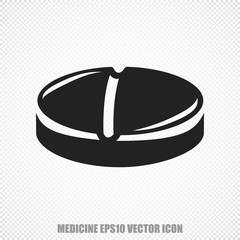 Healthcare vector Pill icon. Modern flat design.