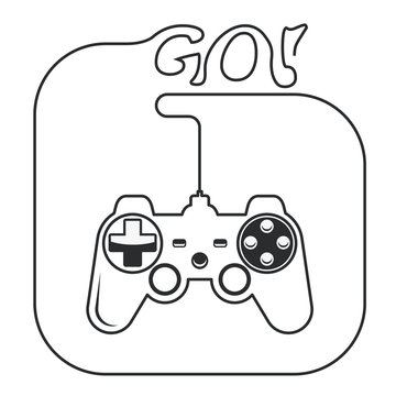 Gamepad in hands icon - game console joystick