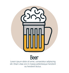 line beer design 