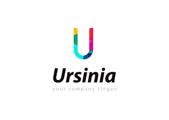 letter U logo Template for your company