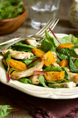 Warm chard salad.
