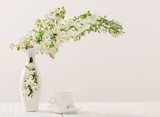 beautiful spring flowers in a vase