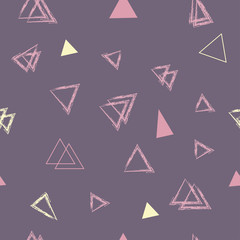 Abstract seamless pattern with simple triangles