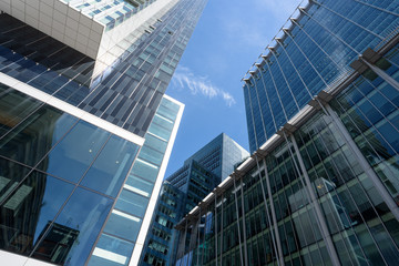 London City Glass Facade Buildings Abstract