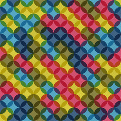 Seamless pattern with simple elements. Vector