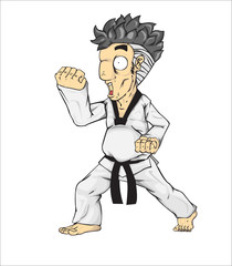 Taekwondo Middle Block . Martial art © TheYui Station