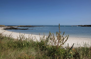 Fototapeta na wymiar La plage du Havre de Crabec près de Gatteville.