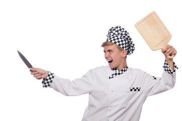 Funny cook isolated on white