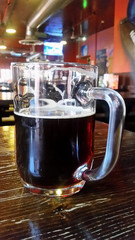 Pint with dark beer
