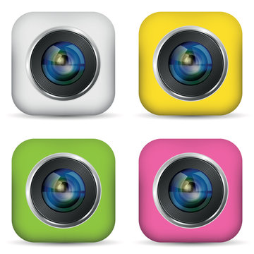 Set of photo apps icon
