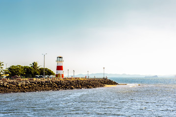 View of a lighthouse in the central pacific coast of Costa Rica