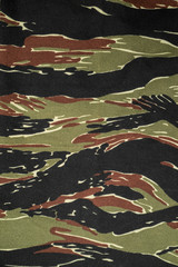 US vietnam green tigerstripe camouflage fabric texture backgroun