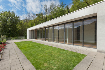 modern house, facade