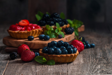 Fresh homemade berrie tarts