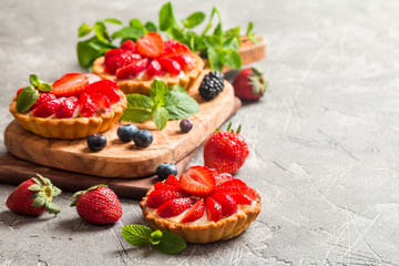 Fresh homemade berrie tarts