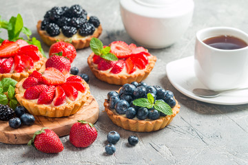 Fresh homemade berrie tarts