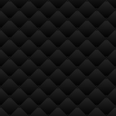 Rhombus geometry, abstract black background, seamless vector