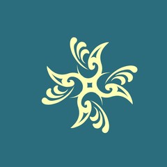 vector ornament In flower style