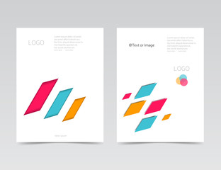 Abstract Annual report. Beautiful brochure layout. Flyer template. Leaflet design layout. Brochure design. Vector illustration, eps 10(2)