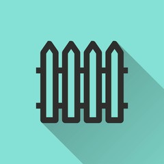 Fence vector icon.
