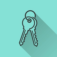 Key vector icon.