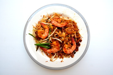 Thai Fried Noodle With Prawn and squid