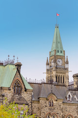 Obraz premium Canadian parliament with peace tower, in Ottawa, Canada