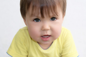 Naklejka premium Baby girl portrait