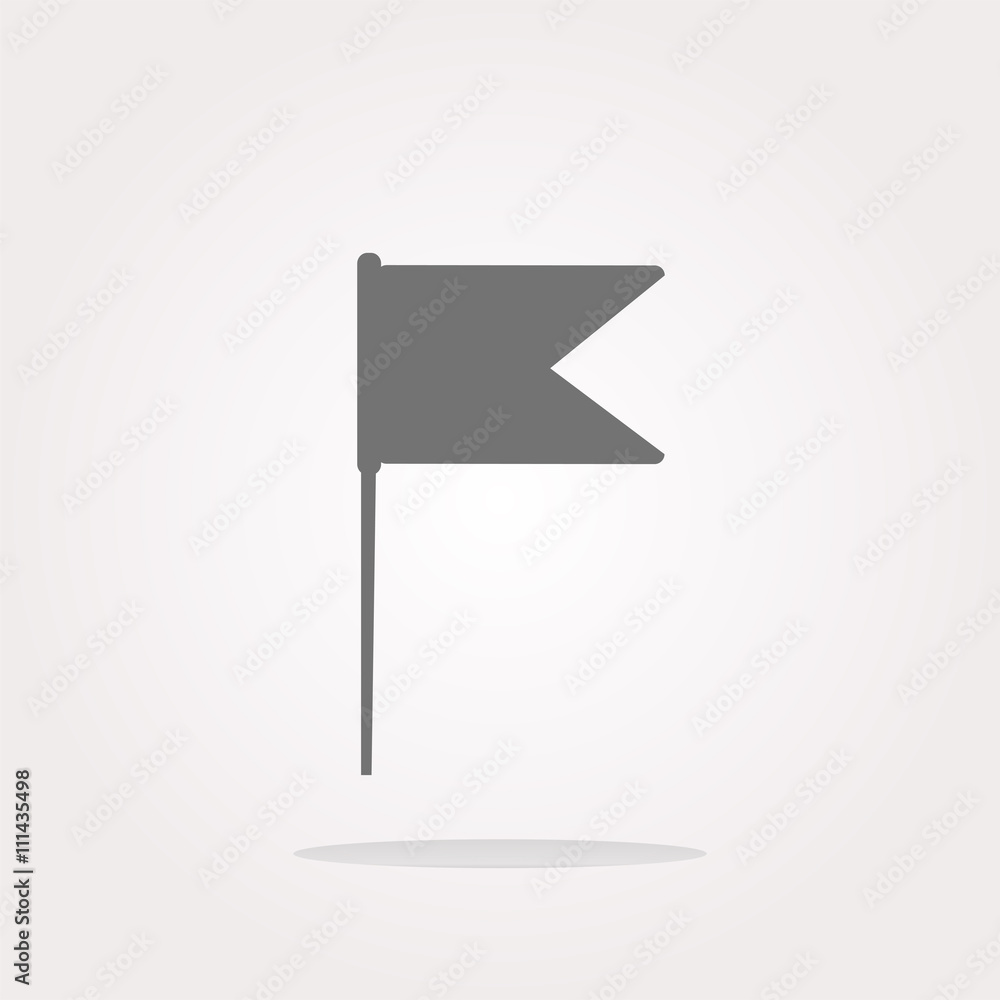 Poster vector flag sign web button icon