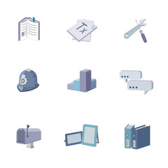 Internet and web icons set. Vector illustration.
