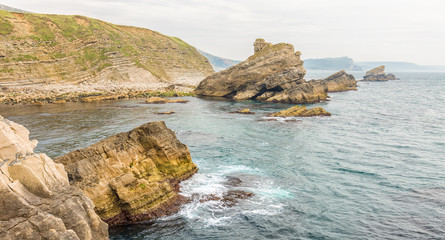 Mupe Rocks and Bacon Hole on Dorset's Jurassic Coast.