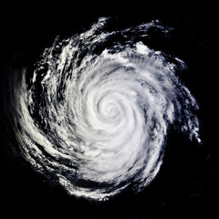 View of Global storm from space. Elements of this image furnished by NASA