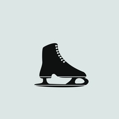 The skates icon. Figure skates symbol.