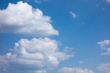 blue sky with white clouds