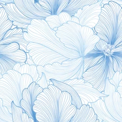 Papier Peint photo Bestsellers Motif floral sans couture. Fond de fleur. Texture transparente florale