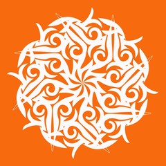 vector ornament In flower style