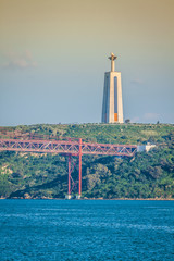 Naklejka premium The Christ the King statue in Lisbon, Portugal
