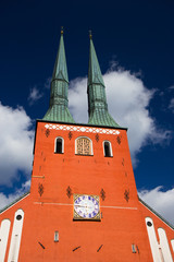 Fototapeta premium Cathedral in the city of Vaxjo, Sweden
