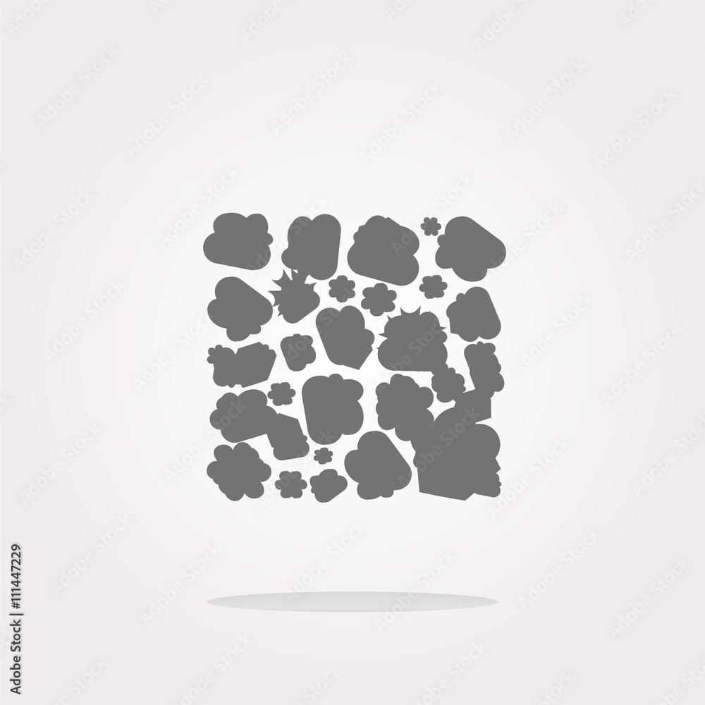 Poster vector abstract symbol on web icon, button