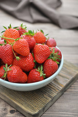 Fresh red strawberries