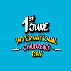 1 june international childrens day background.