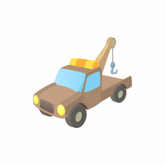 Evacuator icon, cartoon style