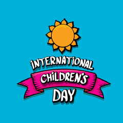1 june international childrens day background.