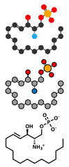 Sphingosine-1-phosphate (S1P) signaling molecule.