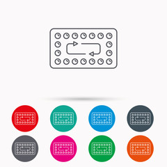 Contraception pills icon. Pharmacology drugs.