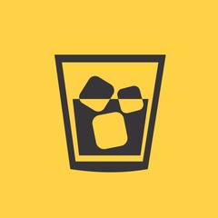 Linear icon of whiskey