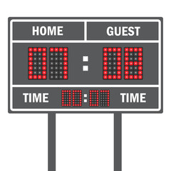 American football vector scoreboard