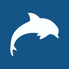 Fototapeta premium dolphin vector icon