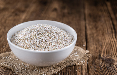 Amaranth (puffed; selective focus; close-up shot)