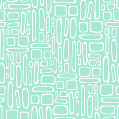 Seamless pattern with doodle ornament